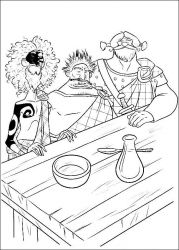 plansa de colorat brave #3