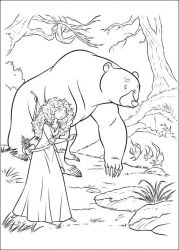 plansa de colorat brave #18