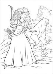 plansa de colorat brave #19