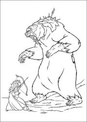 plansa de colorat brave #2