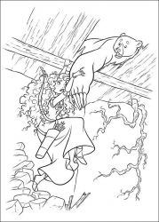 plansa de colorat brave #3