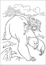 plansa de colorat brave #4