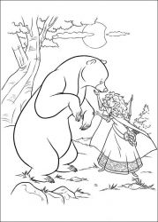 plansa de colorat brave #6