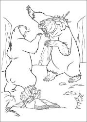 plansa de colorat brave #13