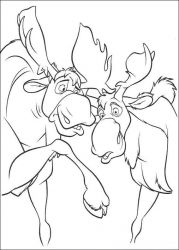 plansa de colorat brother bear #6