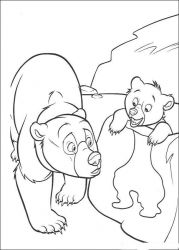 plansa de colorat brother bear #7