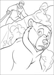 plansa de colorat brother bear #14