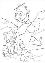 plansa de colorat brother bear #18