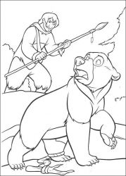 plansa de colorat brother bear #16