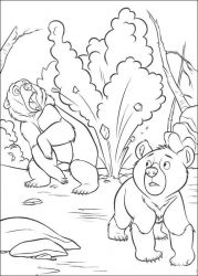 plansa de colorat brother bear #18
