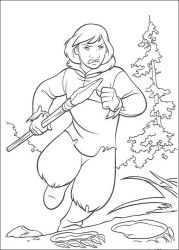 plansa de colorat brother bear #19