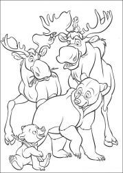 plansa de colorat brother bear #7