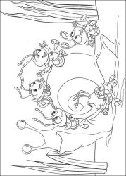 plansa de colorat bugs life #18