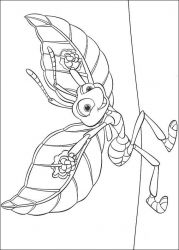 plansa de colorat bugs life #19
