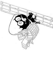 plansa de colorat calimero #2