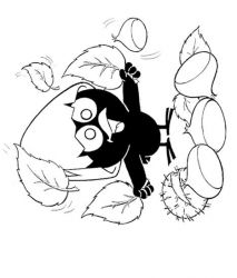 plansa de colorat calimero #5