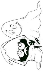 plansa de colorat calimero #7