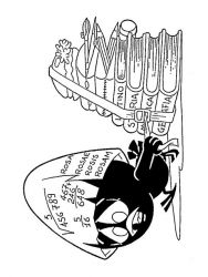 plansa de colorat calimero #9