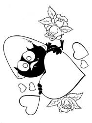 plansa de colorat calimero #11