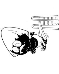 plansa de colorat calimero #12