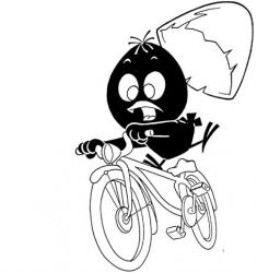 plansa de colorat calimero #13