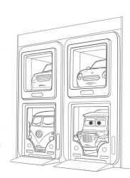 plansa de colorat cars #5