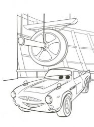 plansa de colorat cars #12