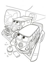 plansa de colorat cars #3