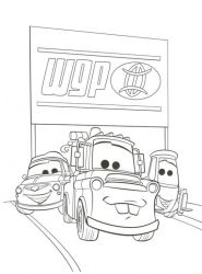 plansa de colorat cars #10