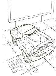 plansa de colorat cars #14