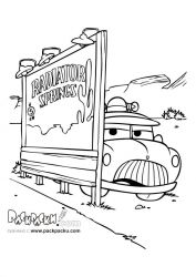 plansa de colorat cars #18