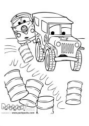 plansa de colorat cars #19