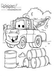 plansa de colorat cars #1