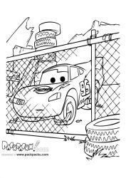 plansa de colorat cars #2