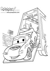 plansa de colorat cars #3