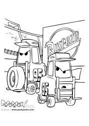 plansa de colorat cars #6