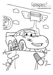 plansa de colorat cars #12