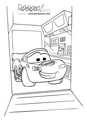 plansa de colorat cars #14