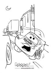 plansa de colorat cars #16
