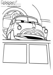 plansa de colorat cars #17