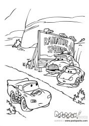 plansa de colorat cars #3