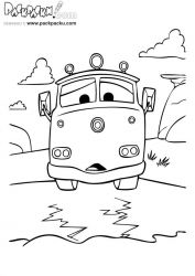 plansa de colorat cars #7