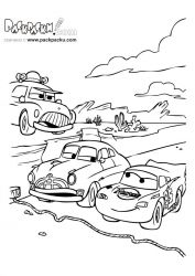 plansa de colorat cars #8