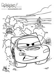 plansa de colorat cars #9