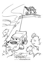 plansa de colorat cars #10