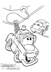 plansa de colorat cars #12