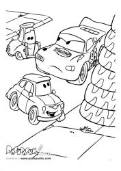 plansa de colorat cars #14