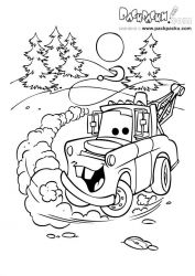 plansa de colorat cars #16