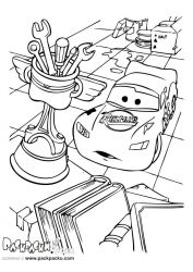 plansa de colorat cars #17