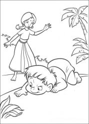 plansa de colorat cartea junglei #6